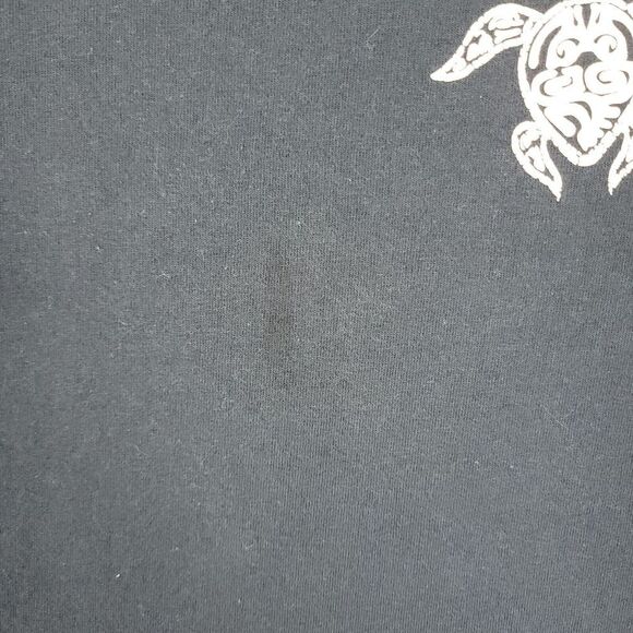 Vintage Sea Turtle Hawaii Shirt Mens Large Navy Blue Hawaiian Kauai Distressed - Picture 5 of 10